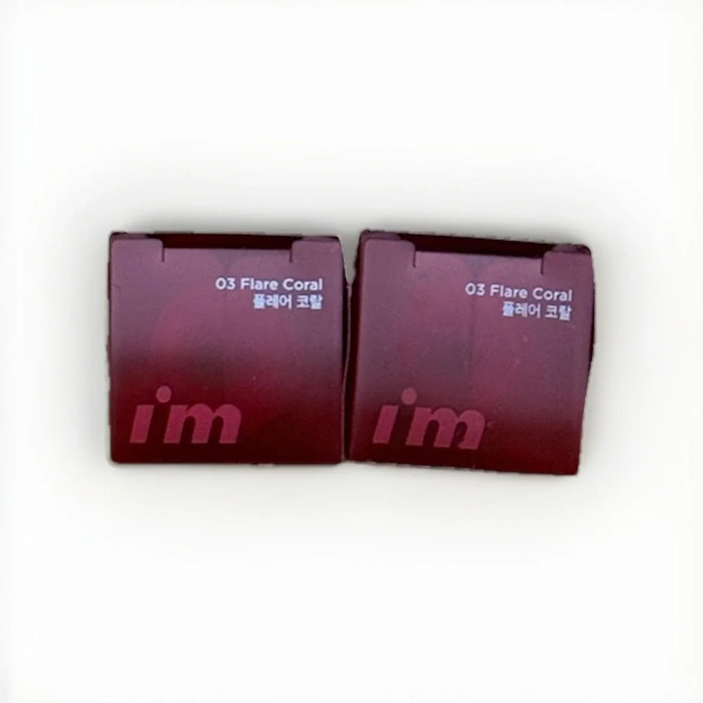 2x Memebox I'm Meme Lip Silhouette‎ Matte Velvet Tint Flare Coral 03 NIB